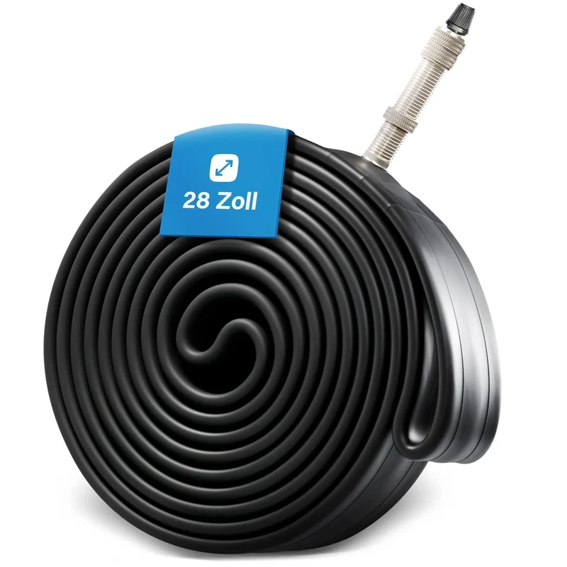 FISCHER Fahrradschlauch 28 Zoll – für ETRTO 35/50-622 | Dunlop-Ventil | Hochwertiger Fahrrad-Schlauch für City- & Trekkingräder | Robuste, elastische & langlebige 28er Fahrradschläuche