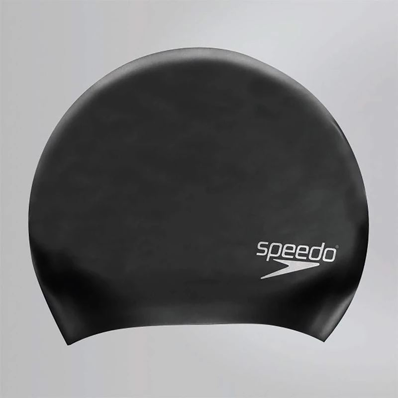 Speedo Unisex Erwachsene Badekappe für Lange Haare | Badekappe | Ziepfrei | Einfaches Aufsetzen Trainingshilfen, Schwarz, Einheitsgröße - Image 1