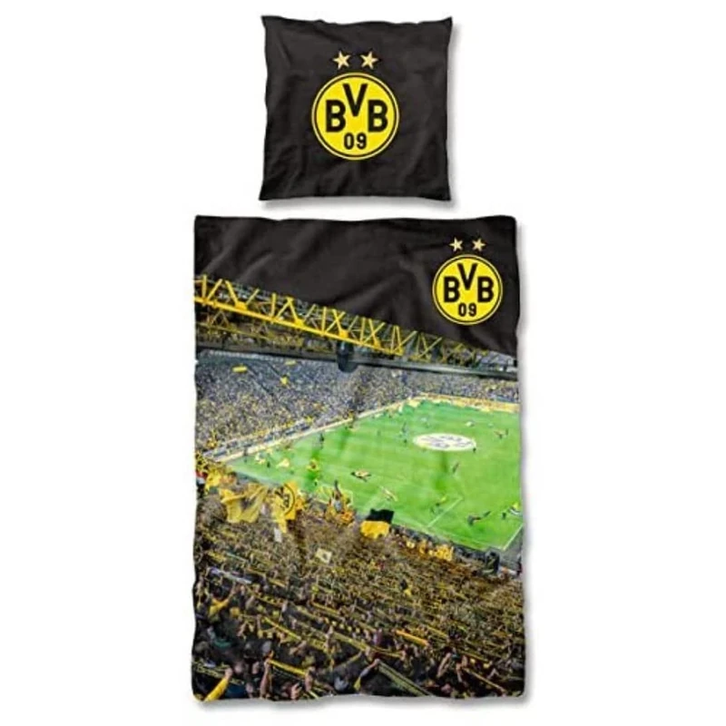 Borussia Dortmund, BVB-Bettw?sche S?dtrib?ne, Mehrfarbig, 135x200cm - Image 1