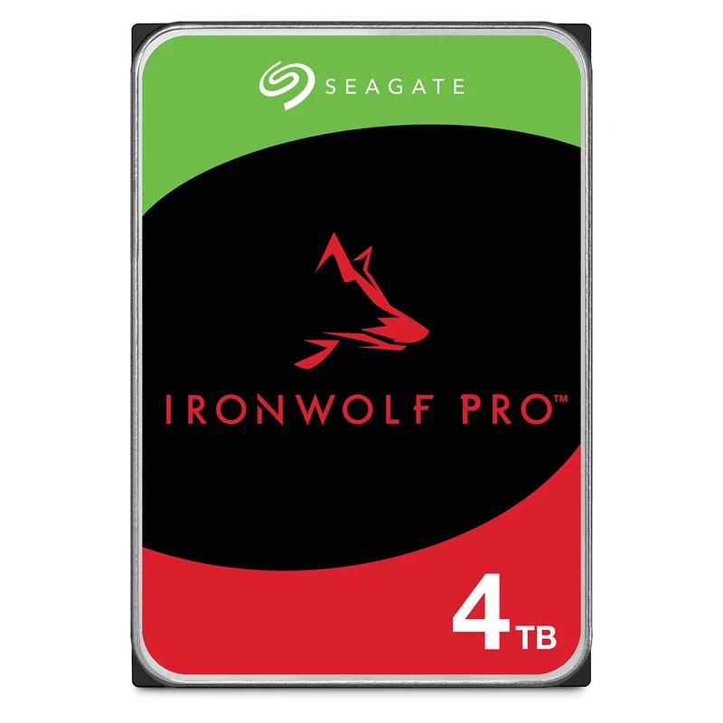 Seagate IronWolf Pro, NAS interne Festplatte 4TB, 3.5 Zoll, 7200 u/min, 128 MB Cache, SATA 6GB/s, silber, bulk, inkl. 3 Jahre Rescue Service, Modellnr.: ST4000NE0025
