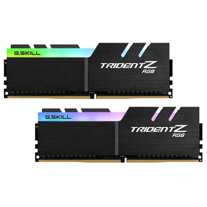 G.SKILL F4-3000C16D-16GTZR 16 GB (8 GB x 2) Trident Z R GB-Serie DDR4 3000 MHz PC4-24000 CL16 Zweikanal-Speichersatz - Schwarz mit voller Länge RGB LED-Lichtleiste