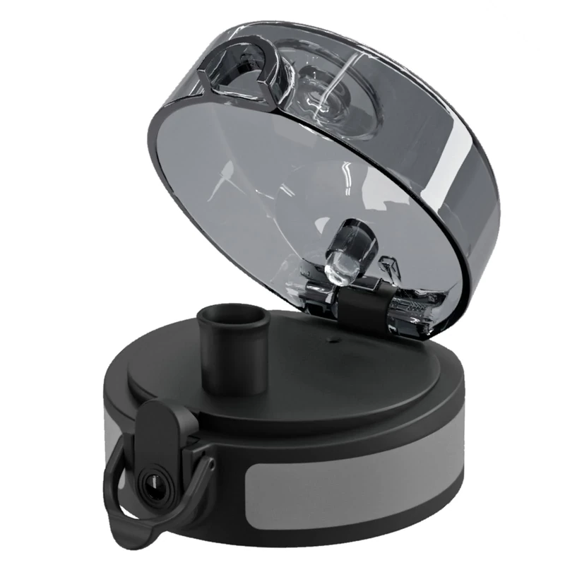 720°DGREE Original Ersatz-Deckel “uberBottle“ - Schwarz - Größe L für 650ml, 1000ml, 1500ml, 2000ml & 2300ml - Sportdeckel kompatibel für “simplBottle“ - Achtung: Größe L nur für 650ml und größer