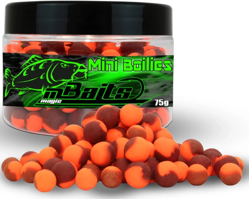 Angel-Berger Magic Baits Mini Boilies Two Tone Method Feeder Boilie 8mm 10mm (75g, Magic Monster Crab)