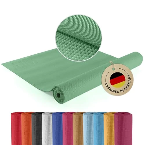 #DoYourYoga Fitnessmatte Yogamatte »Kirana« aus ECO-PVC - 183 x 61 x 0,4 cm - rutschfest & robust - Gymnastikmatte Yoga Matte Trainingsmatte Pilates Workout - Mint