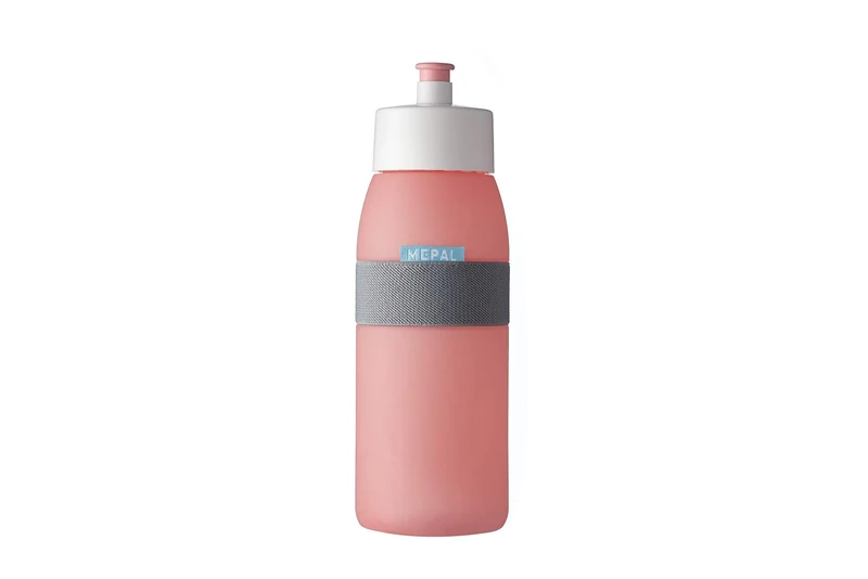 Mepal - Sportflasche Ellipse - Praktische Wasserflasche für Sport, Gym & Freizeit - Sport Trinkflasche mit weichem Ausgießer - Spülmaschinenfest & BPA-frei - 500 ml - Nordic Pink