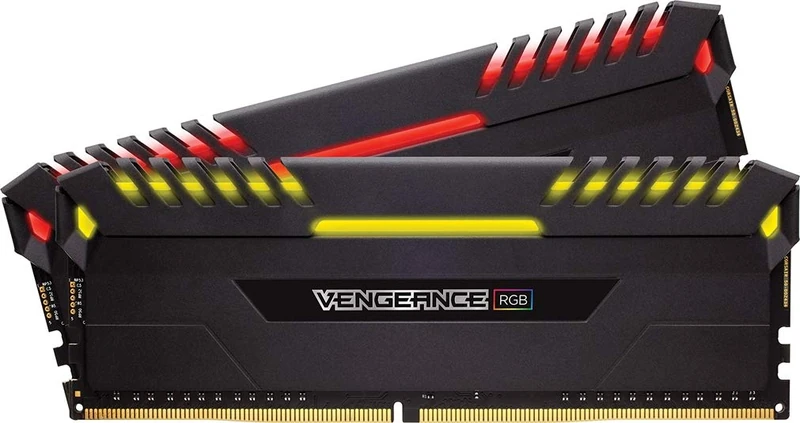Corsair Vengeance RGB 16GB (2x8GB) DDR4 3200MHz C16 XMP 2.0 Enthusiast RGB LED-Beleuchtung Speicherkit, schwarz