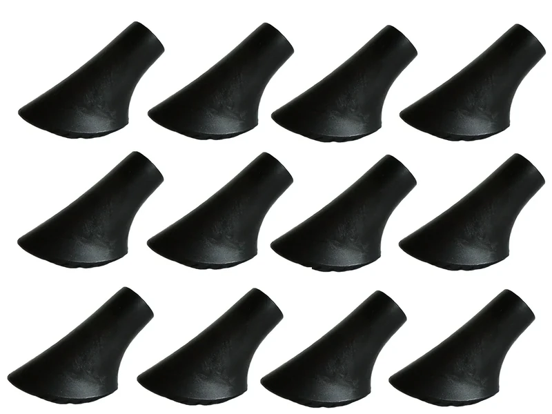 MIGHTY PEAKS 12 Stück / 6 Paar Nordic Walking Stöcke Gummipuffer X-4GT für alle gängigen Nordic Walking Wanderstöcke - für den Nordic Walking Stock mit einen Durchmesser von 10mm