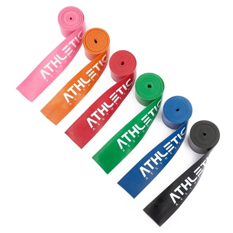 Floss Band/Voodoo Band + Tasche und GRATIS Übungsanleitung [1,5mm] für Physiotherapie, Triggerpunktbehandlung und zur Selbstmassage - ATHLETIC AESTHETICS (pink)