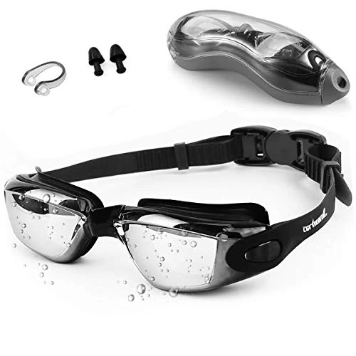 Zerhunt Schwimmbrille, professionelle Anti-Beschlag-Schwimmbrille, kein Auslaufen, UV-Schutz, weite Sichtbarkeit, Schwimmbrille für Damen, Herren, Erwachsene, Jugendliche, Kinder