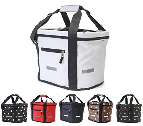 BÜCHEL Fahrradkorb vorne | Einkaufs-Tasche I Faltbar I Fahrrad Korb für vorne mit Express-Halterung für schnelles An- und Abnehmen. I fahrradkorb vorn, fahrradkörbe Fahrradtasche, Fahrrad Zubehör