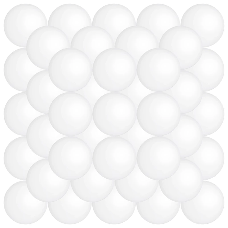 THE TWIDDLERS 50 Weiße Party Tischtennisbälle für Ping Pong, Beer Pong, Spiele, Kunsthandwerk