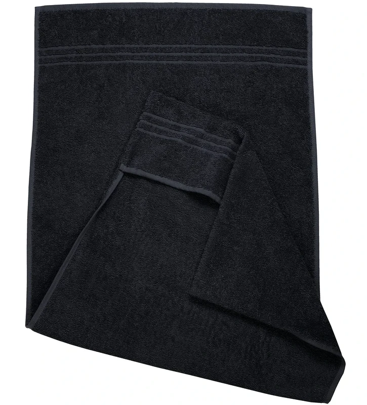 KTX7 Fitness-Handtuch / Sporthandtuch V.2,aus Baumwolle (Schwarz) - Image 1