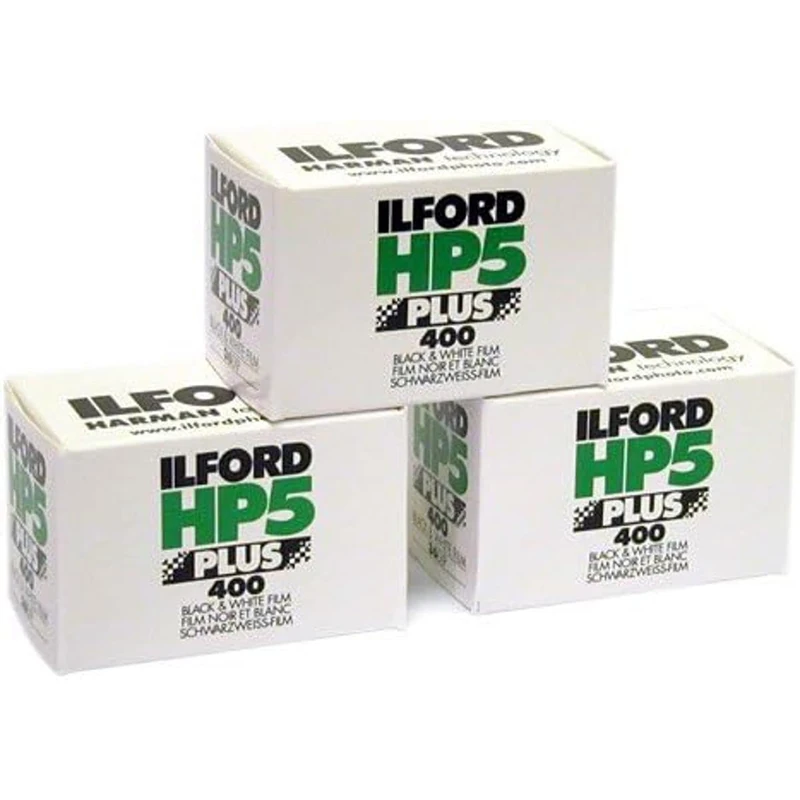 Ilford HP-5 Plus 400 35 mm Schwarz-Weiß-Profi-Folie, ISO 400, 24 Aufnahmen, 3er-Pack
