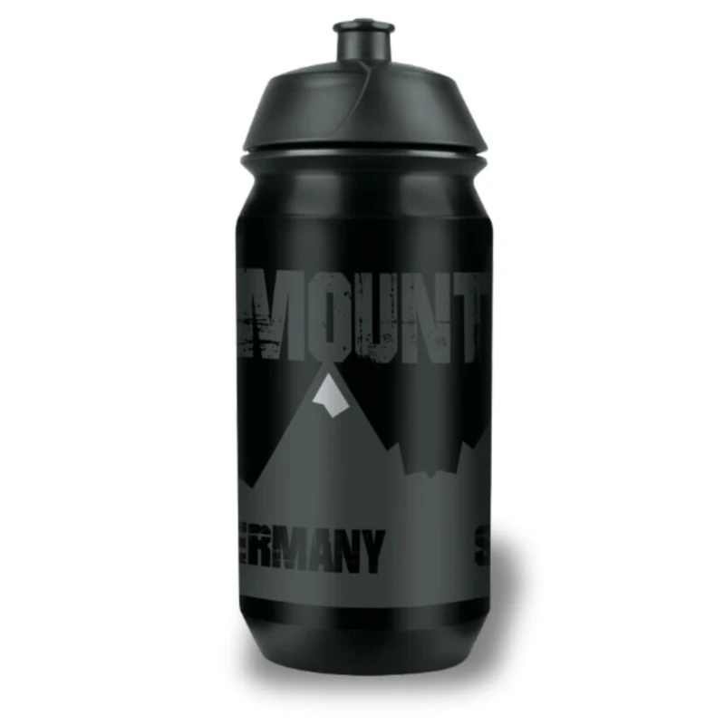 SKS GERMANY MOUNTAIN BOTTLE SMALL 500 ml Trinkflasche im Mountain-Design (Fahrradzubehör für alle gängigen Flaschenhalter, auslaufsicheres Push-Pull-Ventil, ergonomische Form, abnehmbarer Deckel)