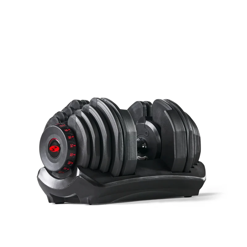 Bowflex Unisex Adult Selecttech 1090i Hantel, Schwarz/Rot, Einheitsgröße EU - Image 1