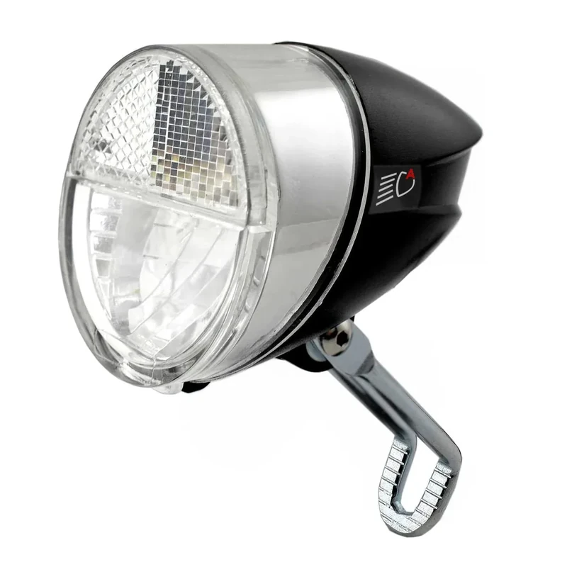 nean LED Dynamo Fahrradlicht 30 LUX mit Lichtautomatik, Standlicht und StVZO Zulassung, Fahrradlampe, Fahrrad Frontlicht, Fahrradleuchte vorne, Scheinwerfer, schwarz