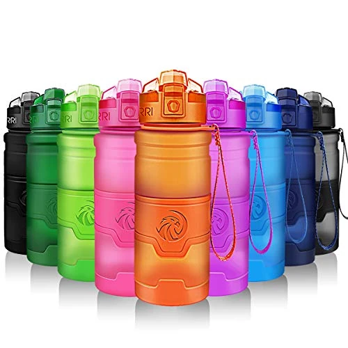 ZORRI Sport Wasserflasche-Trinkflasche Bpa Frei Sportflasche, Orange, Gr.- 1000ml-32oz