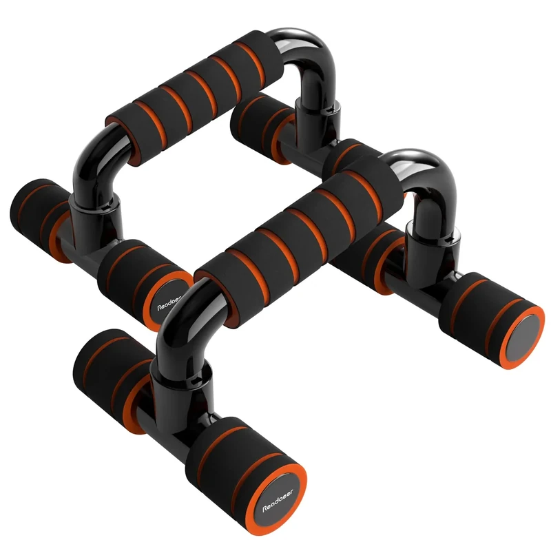 Readaeer Liegestützgriffe Push Up Stand Bars Liegestütze (orange) - Image 1