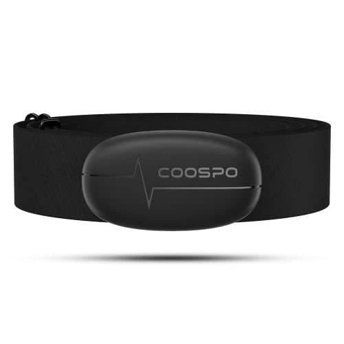 COOSPO H6M Herzfrequenzmesser Pulsgurt Brustgurt Bluetooth ANT+ Konnektivität, Herzfrequenz Sensor EKG-Messung IP67 Wasserdichter, Kompatibel mit Wahoo, Elite HRV, Rouvy, adidas Run, Kinomap, Pulsoid