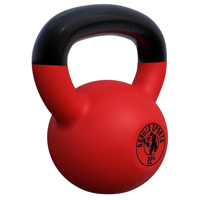 GORILLA SPORTS® Kettlebell - 2-32 kg Gewichte, Einzeln/Set, Gusseisen, Vinyl Beschichtung, Bodenschonende - Kugelhantel, Schwunghantel, Kugelgewicht, Rundgewichte für Fitness, Gym, Krafttraining