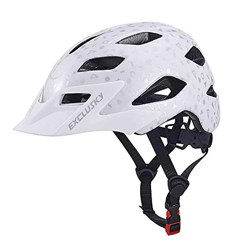 Exclusky Fahrradhelm Kinder mit Visier Kinder Fahrradhelm Jungen Fahrradhelm Mädchen für BMX Radfahren Scoot and Ride Helm Skaterhelm Kinderhelm Reithelm Kinder 50-57CM (ab 5-13 Jahre)