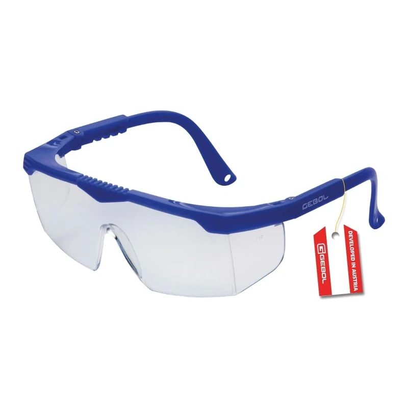 Gebol Safety Kids Kinder Schutzbrille – extra leichte & kratzfeste Sicherheitsbrille für Kinder, verstellbare Bügel, ideal zum Heimwerken & Basteln, Blau - Image 1