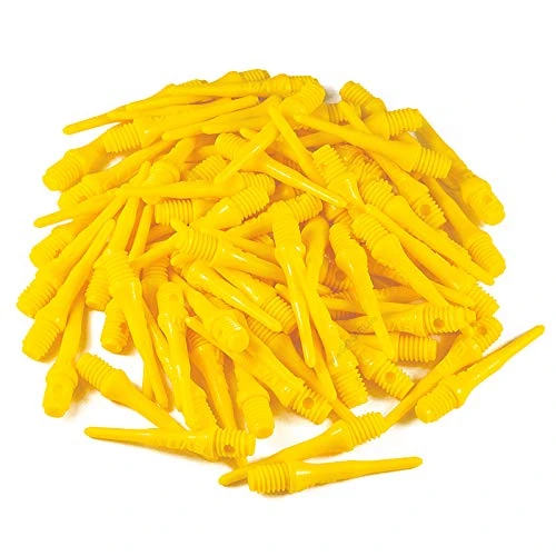 Evolution Original EVO Dartspitzen 2BA Long EVO Points Made in Germany (500 Stück, Gelb)