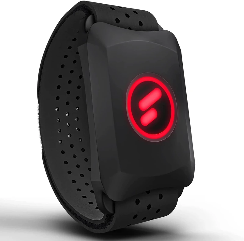 Herzfrequenzmesser sPulse Pulsmesser mit Armband per Bluetooth & Sensor LED | Smart HRM Pulsuhr ohne Brustgurt Fitness Schrittzähler Sense Run (sPulse Pulsmesser Blue)