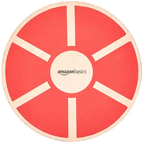 Amazon Basics Balancebrett aus Holz, Rot