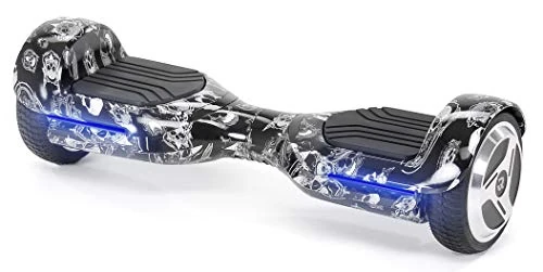 Robway X1 Hoverboard - Das Original - Street Edition - Marken Akku - Self Balance - Bluetooth Lautsprecher - App - Led (X1 Schwarz Matt, Street)