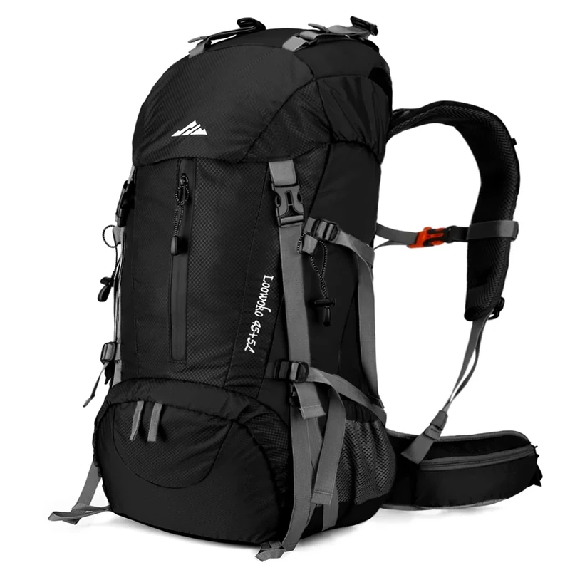 Loowoko Wanderrucksack 50L mit Regenschutz, Camping Rucksack Trekking Tasche für Outdoor, Männer & Frauen - Image 1