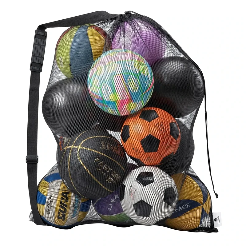 DoGeek Ballnetz für 10-15 Bälle,Netz für Schlafsack,Bälle für Bällebad,Leibchen Fussball Kinder Erwachsene,Yogaball,Ballsack