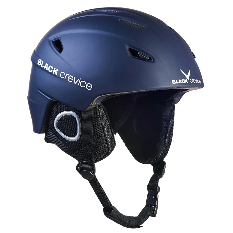 Black Crevice Skihelm Kitzbühel, Navy/weiß, M