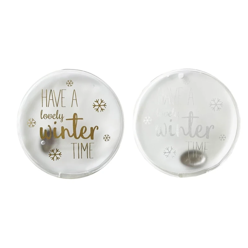 Taschenwärmer Winter Time, 2er Set - Wichtelgeschenk, Handwärmer, Taschenheizkissen