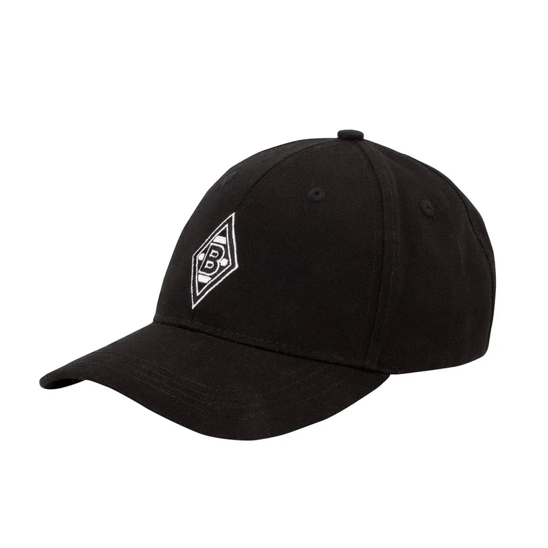 Borussia Mönchengladbach Baseball Cap | Offizieller Fanartikel Fohlenshop | Kappe Schwarze Basecap Herren größenverstellbar | mit gestickter VFL Raute in weiß