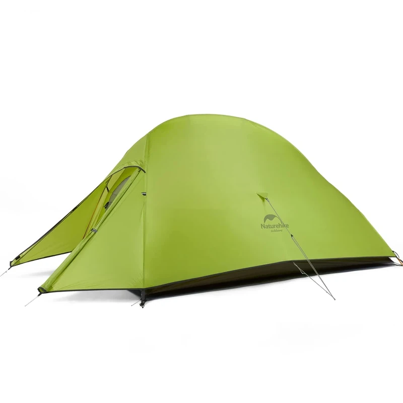 Naturehike Cloud up 2 Upgrade Ultraleichte Zelte Doppelten 2 Personen Zelt 3-4 Saison für Camping Wandern (20D Hellgrün Upgrade)