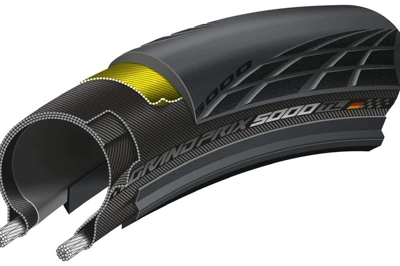 Continental Unisex – Erwachsene Grand Prix 5000 Tubeless Fahrradreifen, schwarz, 28" | 700 x 28C