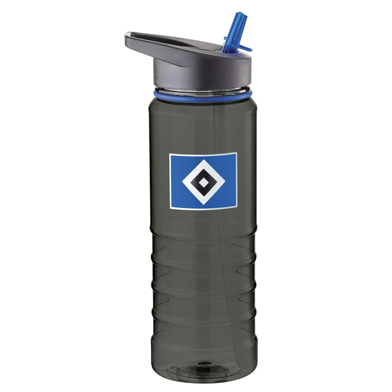 Hamburger SV HSV Flasche/Trinkflasche, Kunststoff ** transparent schwarz ** 29772