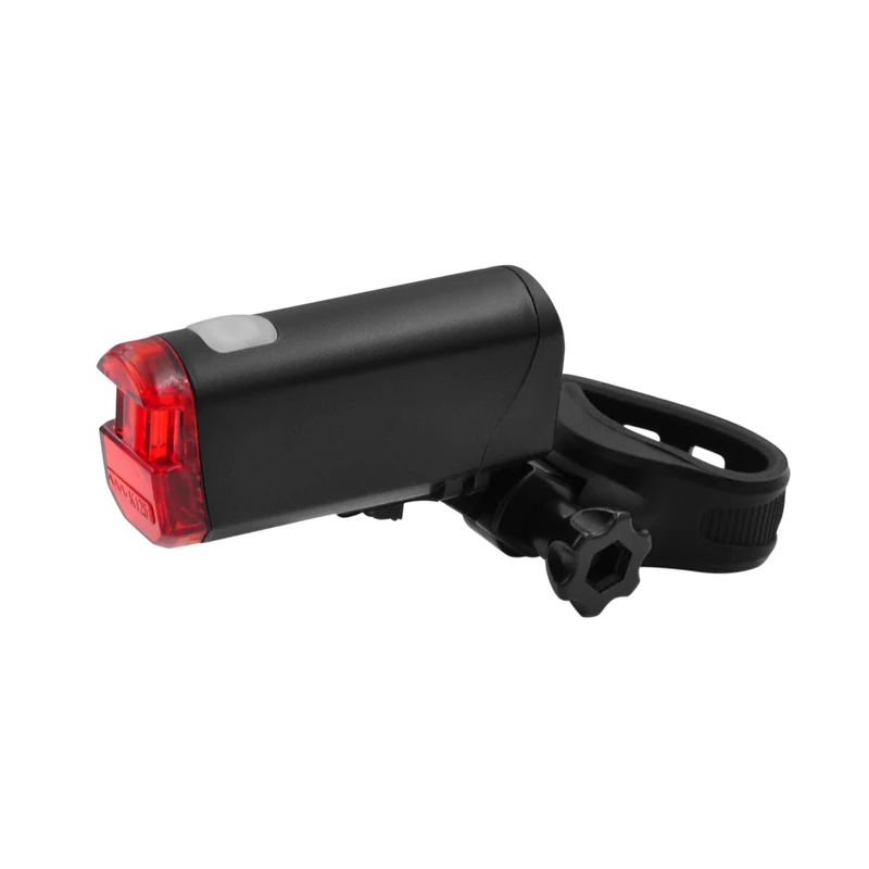 Fischer Batterie LED Rückleuchte mit Universalhalter, Fahrradrücklicht, Fahrradbeleuchtung, 85364, Schwarz