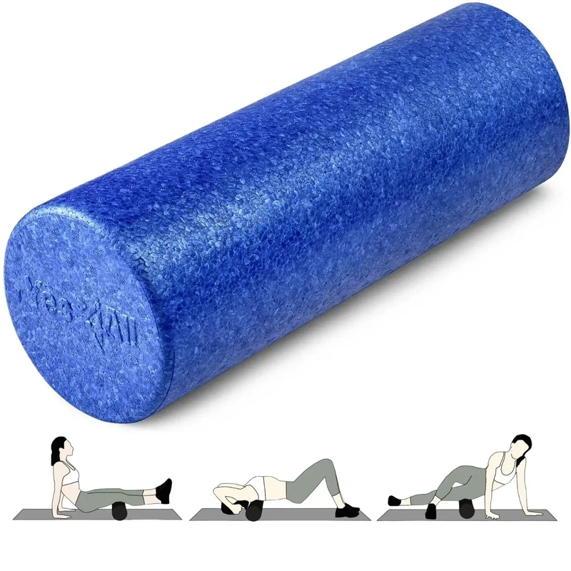 Yes4All Hochdichter EPP Runder Rücken-Foam Roller, Trainingsrolle für Yoga, Pilates & Dehnen – 30, 45, 60, 90 cm