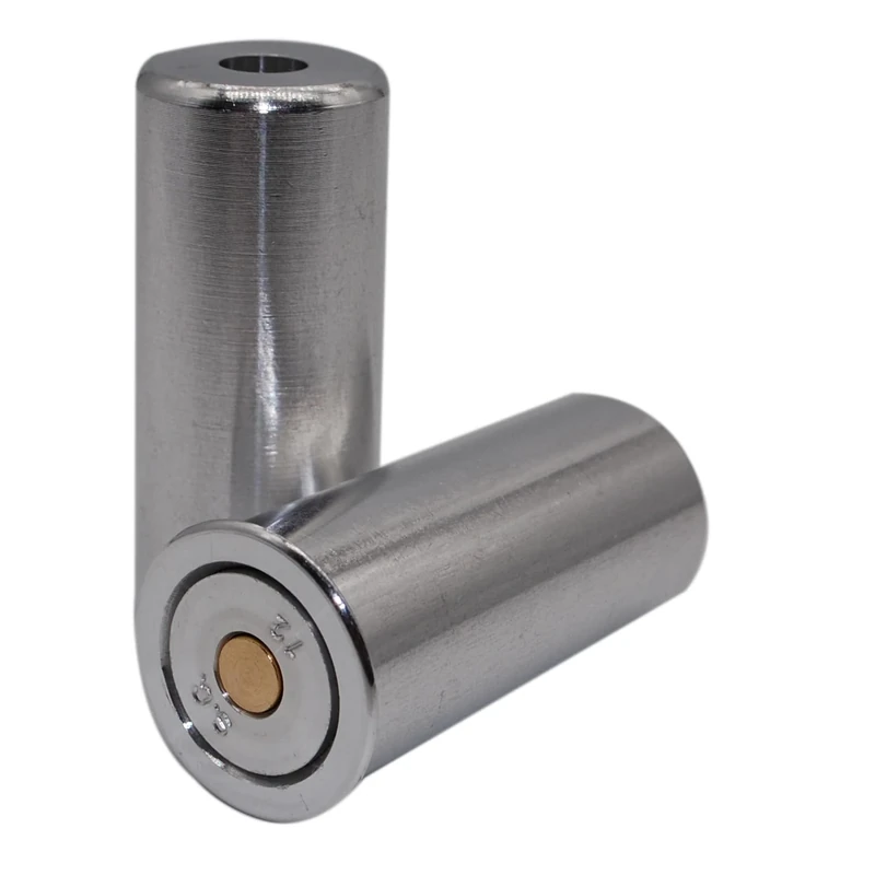 Flachberg Pufferpatronen Silber Kaliber 12 Aluminium 48mm Lang (2 Stück) Pufferpatrone kal 12/70 Schrot Flinte 12/76