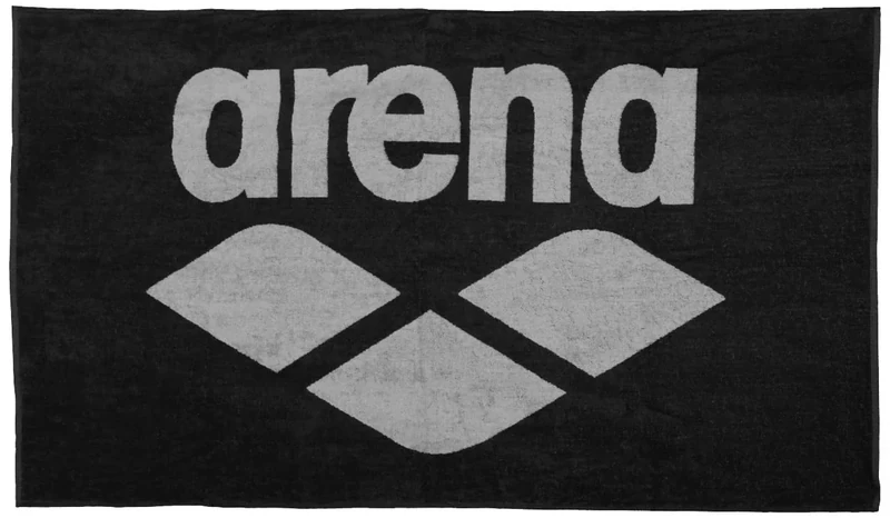 Unbekannt Unisex – Erwachsene Arena Baumwoll Pool Soft Handtuch, Black-grey, 150x90cm EU