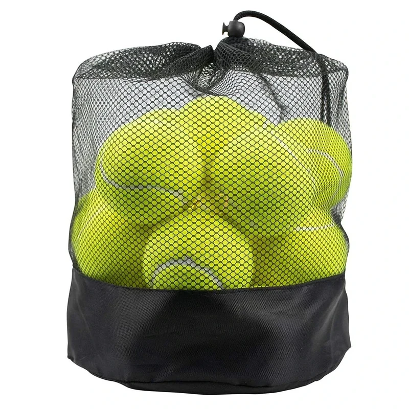 Tebery 20 Stück Tennisbälle mit Mesh-Tragetasche, Tennis Training Übungsbälle Hundespielzeug Spielbälle, Grün