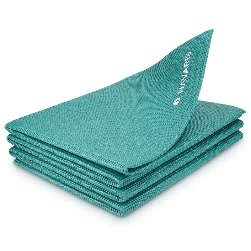 Navaris Klappbare Yoga Matte Fitnessmatte - 4mm Sportmatte Fitness Pilates Sport Gymnastikmatte rutschfest - Reise Yogamatte faltbar - versch. Farben