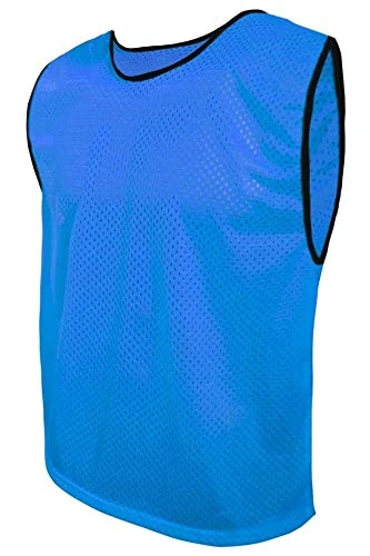 SPORTSBIBS Fußball Leibchen für Kinder und Erwachsene, Markierungshemd/Trainingsleibchen, ohne Logo, Team-Spiel Bibs, Kennzeichnungshemd Herren Damen Senioren Junioren, 8 Farben