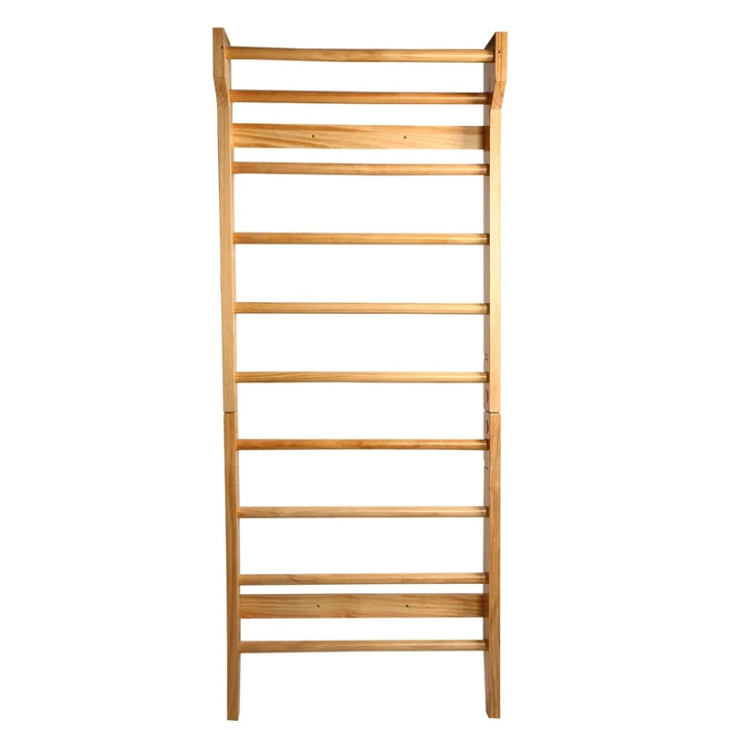 CCLIFE Sprossenwand Turngeräte Holzoptik Mehrfarbig Fitness Turnwand Klettergerüst Kletterwand Gym Sportgerät für Erwachsene Kinder ZERRO