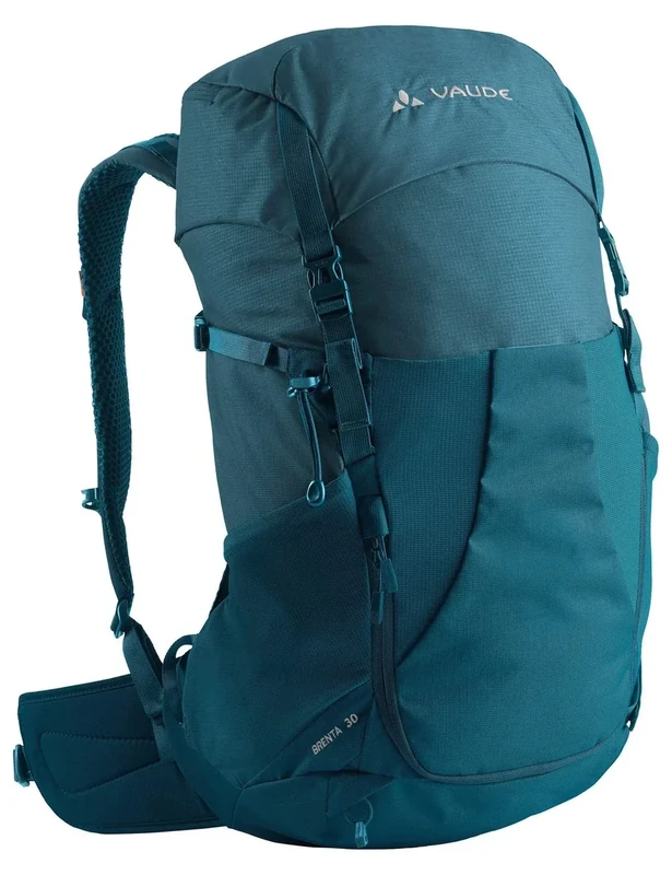 VAUDE Wanderrucksack Brenta 30l, wasserabweisender Rucksack Damen & Herren, komfortabler Trekkingrucksack mit integrierter Regenhülle, praktische Fächeraufteilung