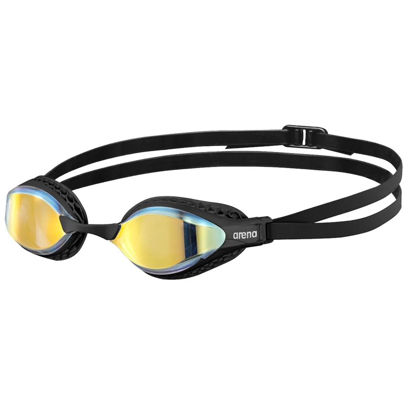 ARENA Cobra Core Swipe Mirror Unisex-Wettkampfbrille für Erwachsene, Schwimmbrille mit Gebogenen Spiegelgläsern, Anti-Beschlag, UV-Schutz, 5 Austauschbare Nasenstege