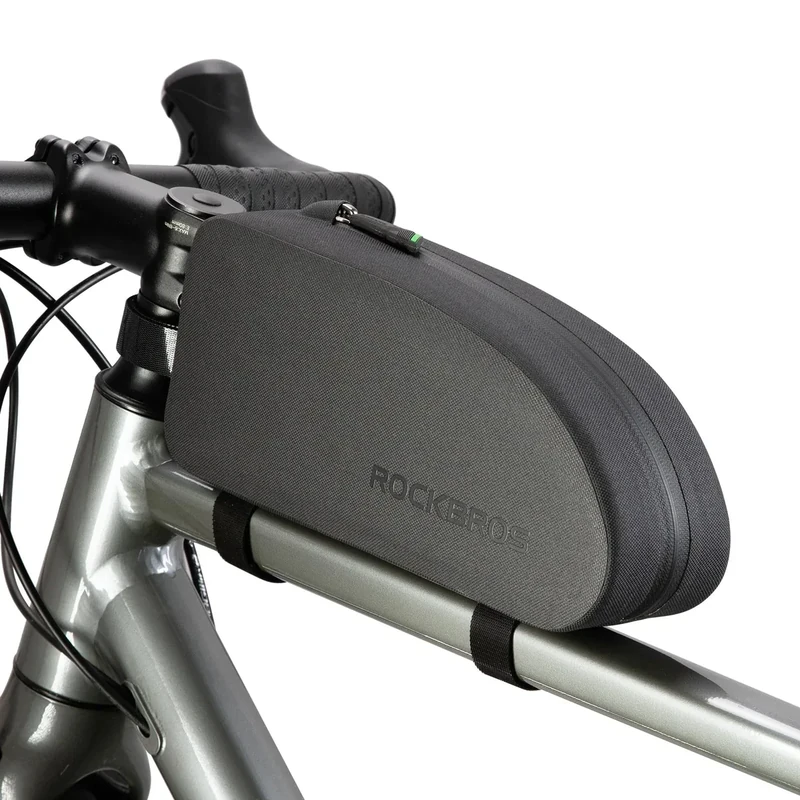 ROCKBROS Fahrrad Rahmentasche wasserdichte Fahrradtasche MTB Lenkertasche Oberrohrtasche Schwarz 1L /1.6 L