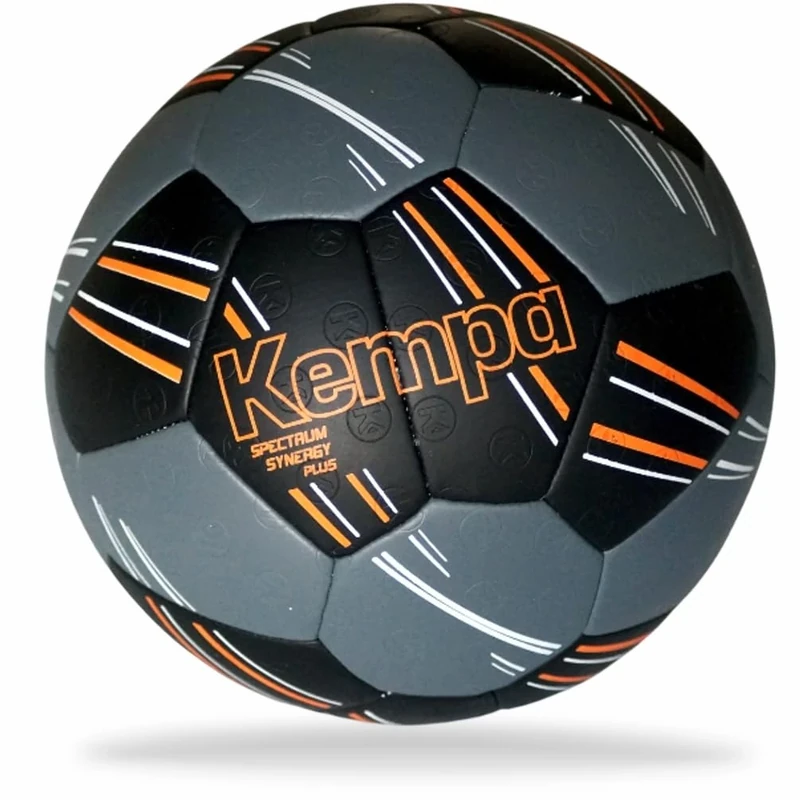 Kempa Spectrum Synergy Plus Handball Trainings- und Spielball mit einzigartiger 30-Panel-Konstruktion - schwarz/Anthra - Größe 3